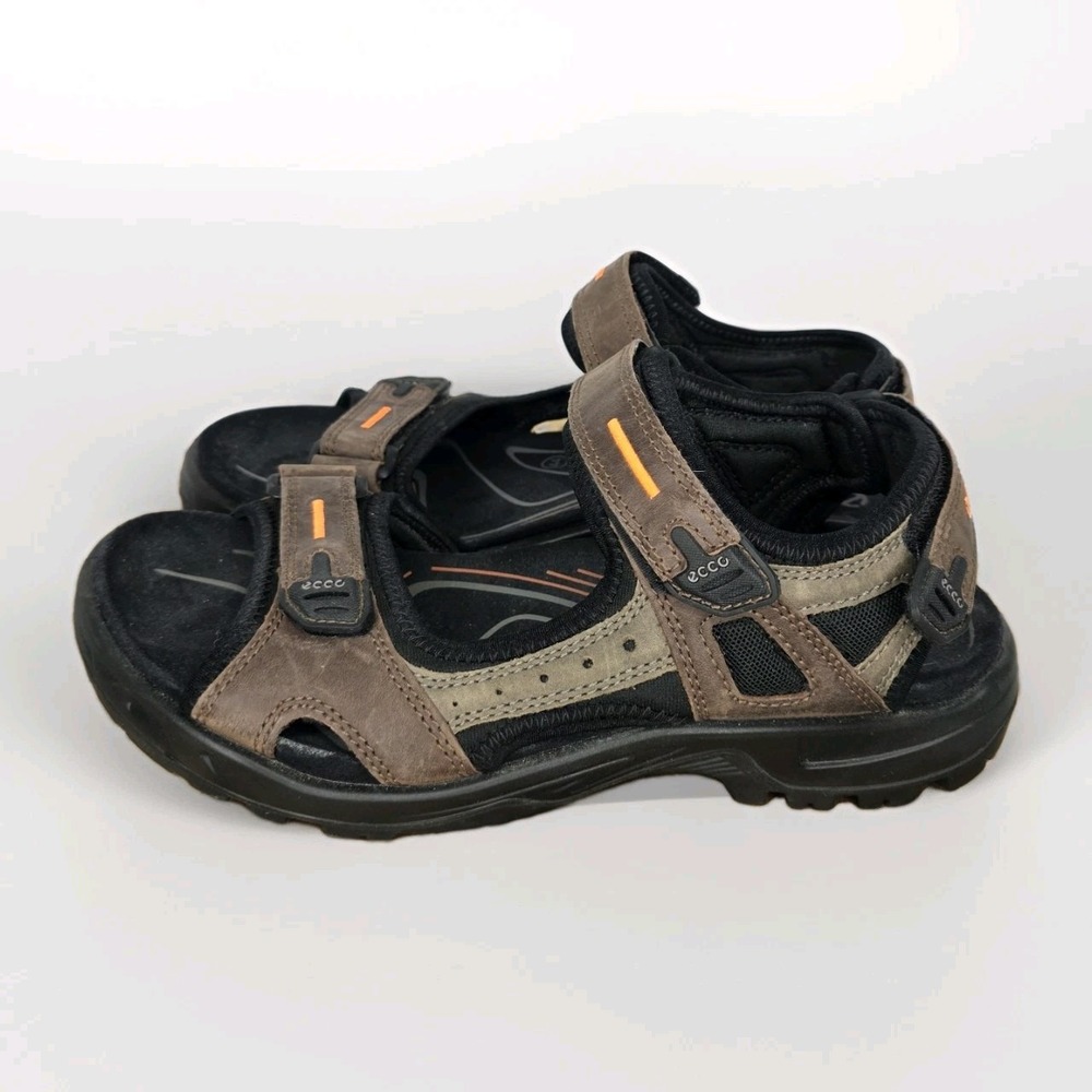Ecco Yucatan Rugged Sport Sandals Hiking Walking Brown Mens Size EU 44 US 10